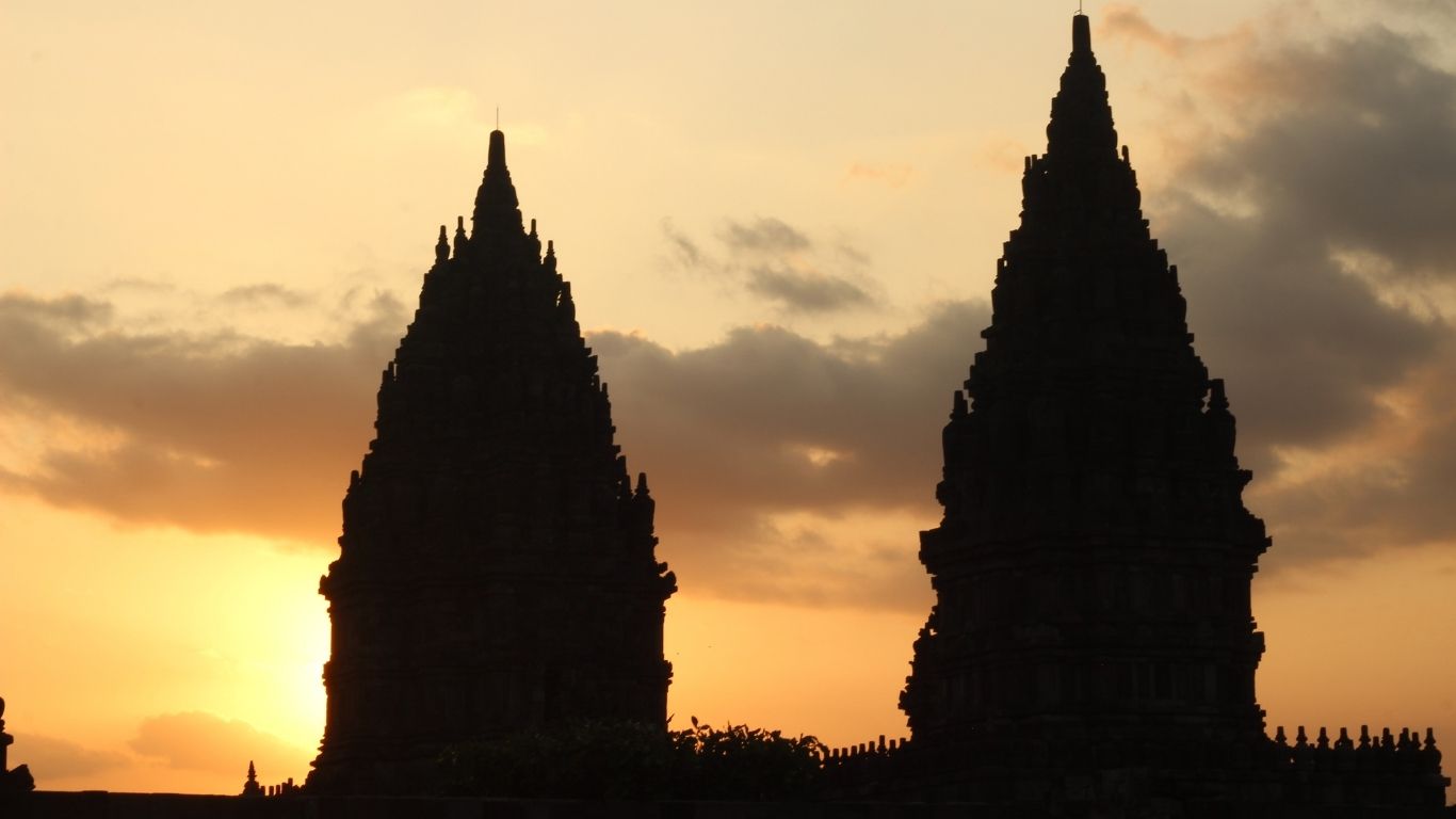 beautiful temple in prambanan yogyakar